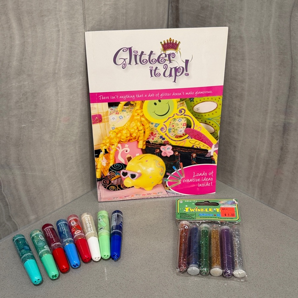 Glitter It Up! Craft Book with Glitter Pens and Tubes